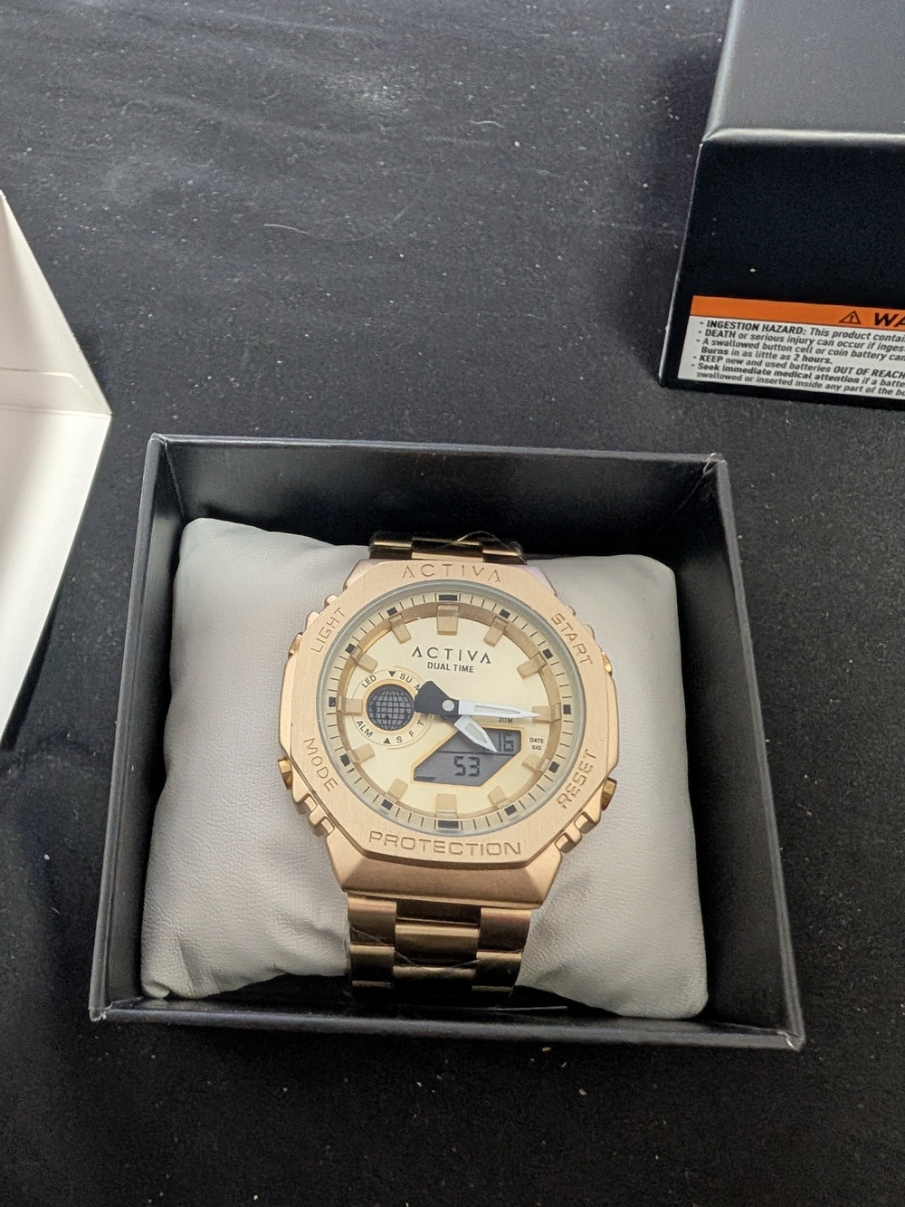 Activa Signal X Invicta Digital Unisex Watch - 45.5mm. Gold